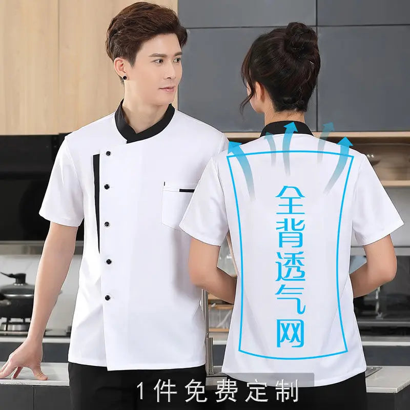 Unisex  Long  Sleeve Restaurant white Chef Jacket