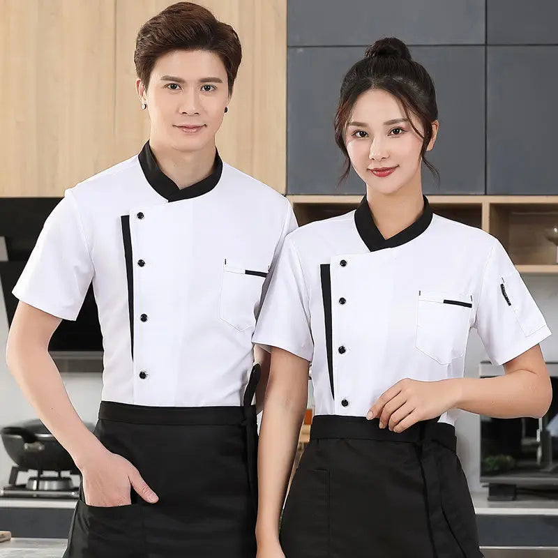 Unisex  Long  Sleeve Restaurant white Chef Jacket