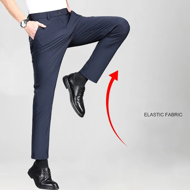 Men's Summer Premium Business Casual Trousers with  Pockets