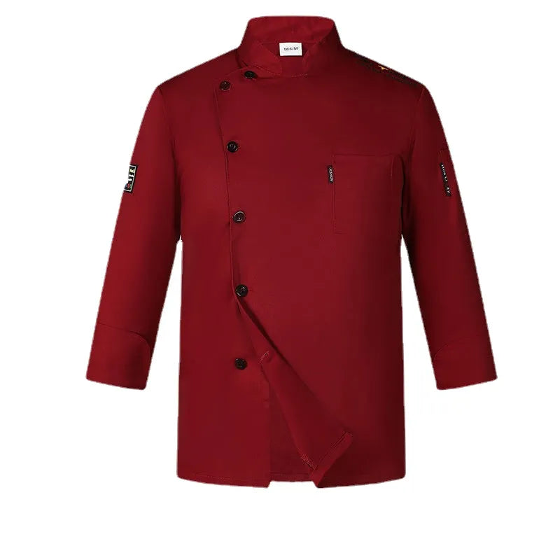 Unisex Long-sleeved Chef Jacket For  Women Kitchen Clothing