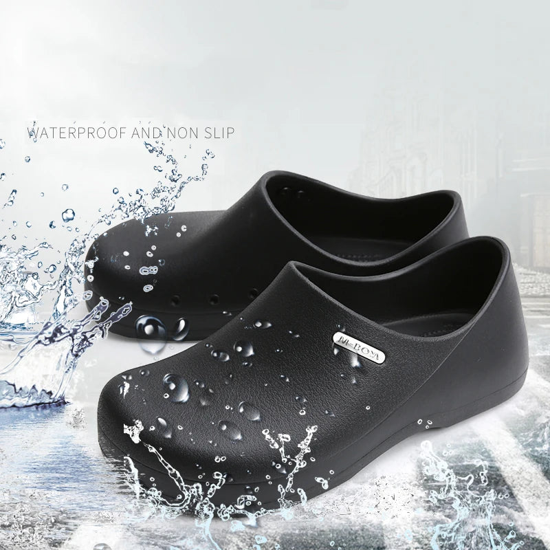 Men Non-slip Waterproof Oil-proof Kitchen Chef Shoes