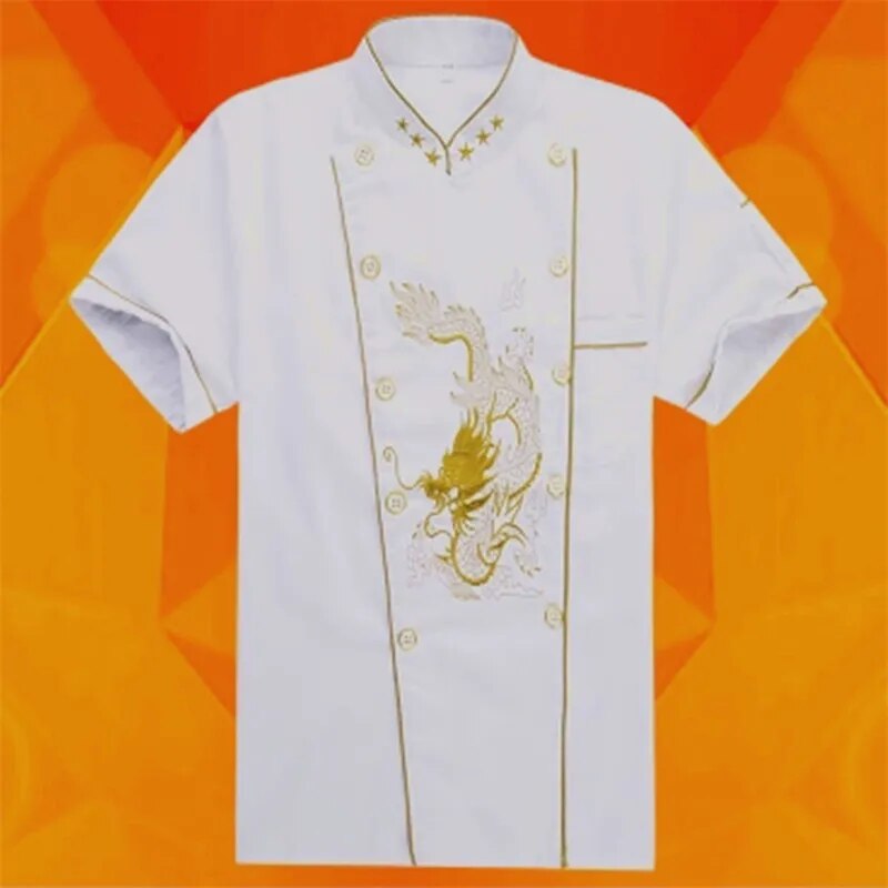 New Unisex Embroidery Dragon Cook Jacket.