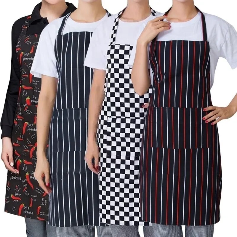 Simple Unisex Chef Apron with 2 Pockets